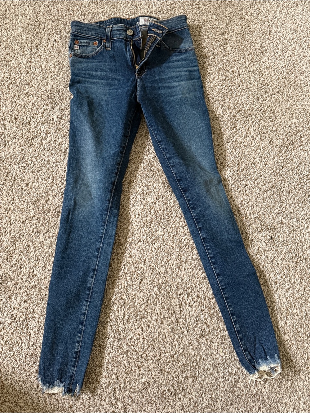 Agolde Dark Blue Skinny Jeans - Classic Stretch Denim